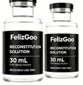 FelizGoo Reconstitution Solution 2 pack 30ml in premium glass vials with flip off caps